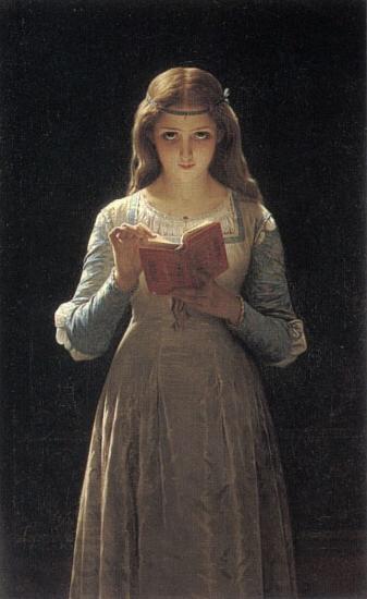 Pierre-Auguste Cot Pause for Thought oil painting picture